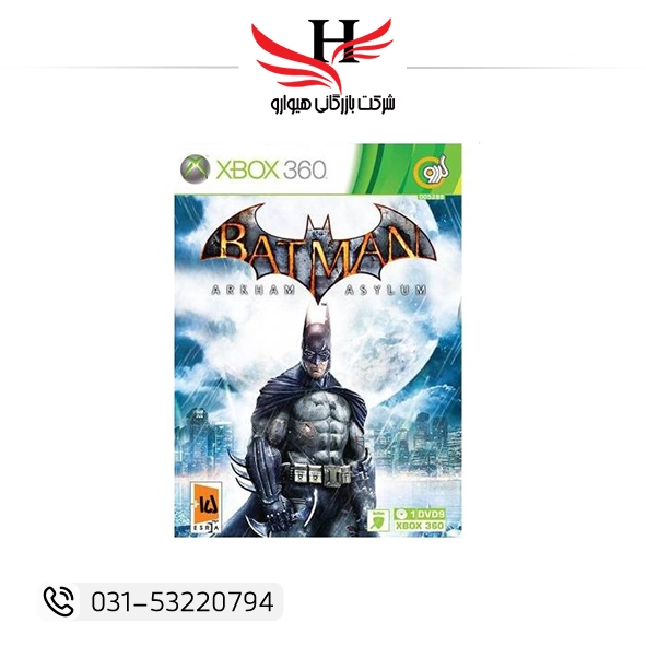 بازی Batman Arkham Asylum برای Xbox 360 نسخه اصلی DVD9 اکشن‌ماجراجویی در دنیای بتمن، مناسب گیمرها و خرید و پخش عمده از هیوارو شهرضا و تهران
